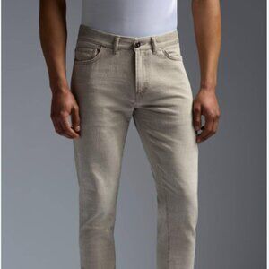 Isaia Men's Khaki Denim Pants (Jeans)